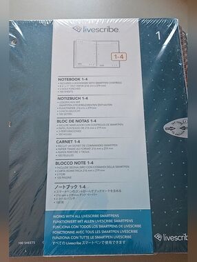 Livescribe Dotpaper Spiral Notebook Lot of 7 NIP